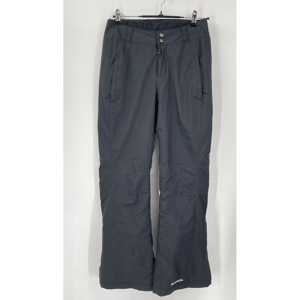 Columbia Small Snow Pants Womens Black Insulated Winter Ski Trousers Regular